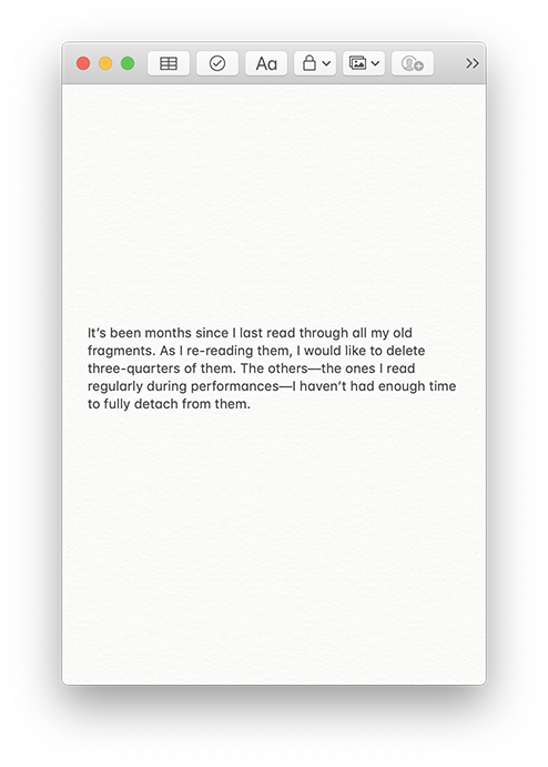 Fragments, A Blue Shirt Collar, Gilles Sage