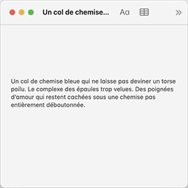 Un col de chemise bleue, Gilles Sage