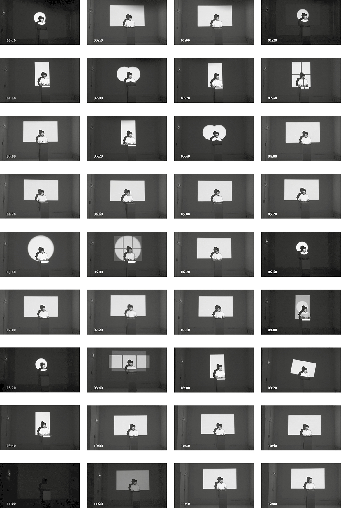 Performance, Un col de chemise bleue, Gilles Sage